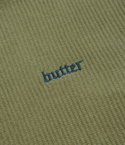 Butter Goods Fade Knit Crewneck Sweatshirt - Algae