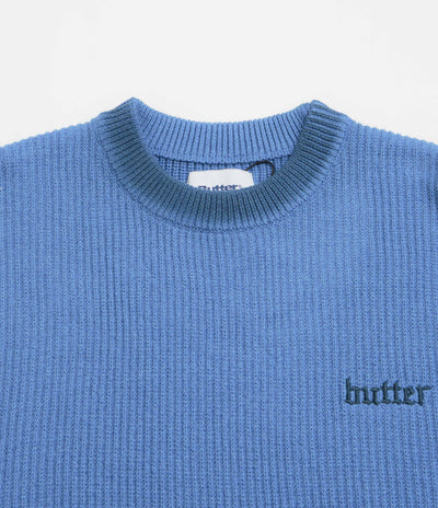 Butter Goods Fade Knit Crewneck Sweatshirt - Ocean