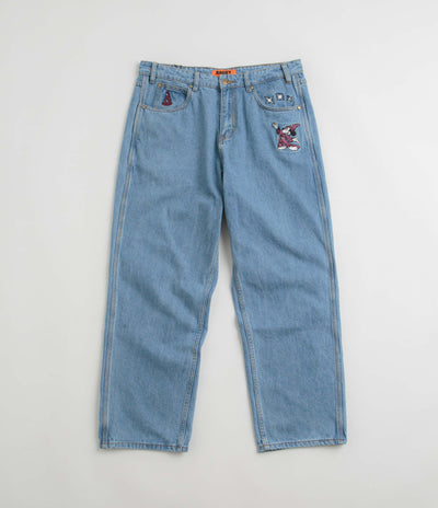 Butter Goods Fantasia Baggy Denim Jeans in Washed Indigo