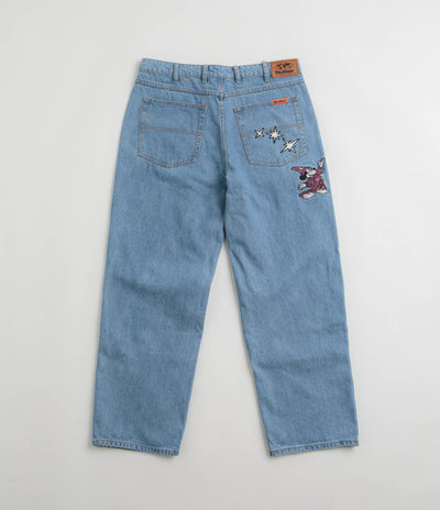 Butter Goods Fantasia Baggy Denim Jeans in Washed Indigo