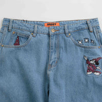 Butter Goods Fantasia Baggy Denim Jeans in Washed Indigo thumbnail