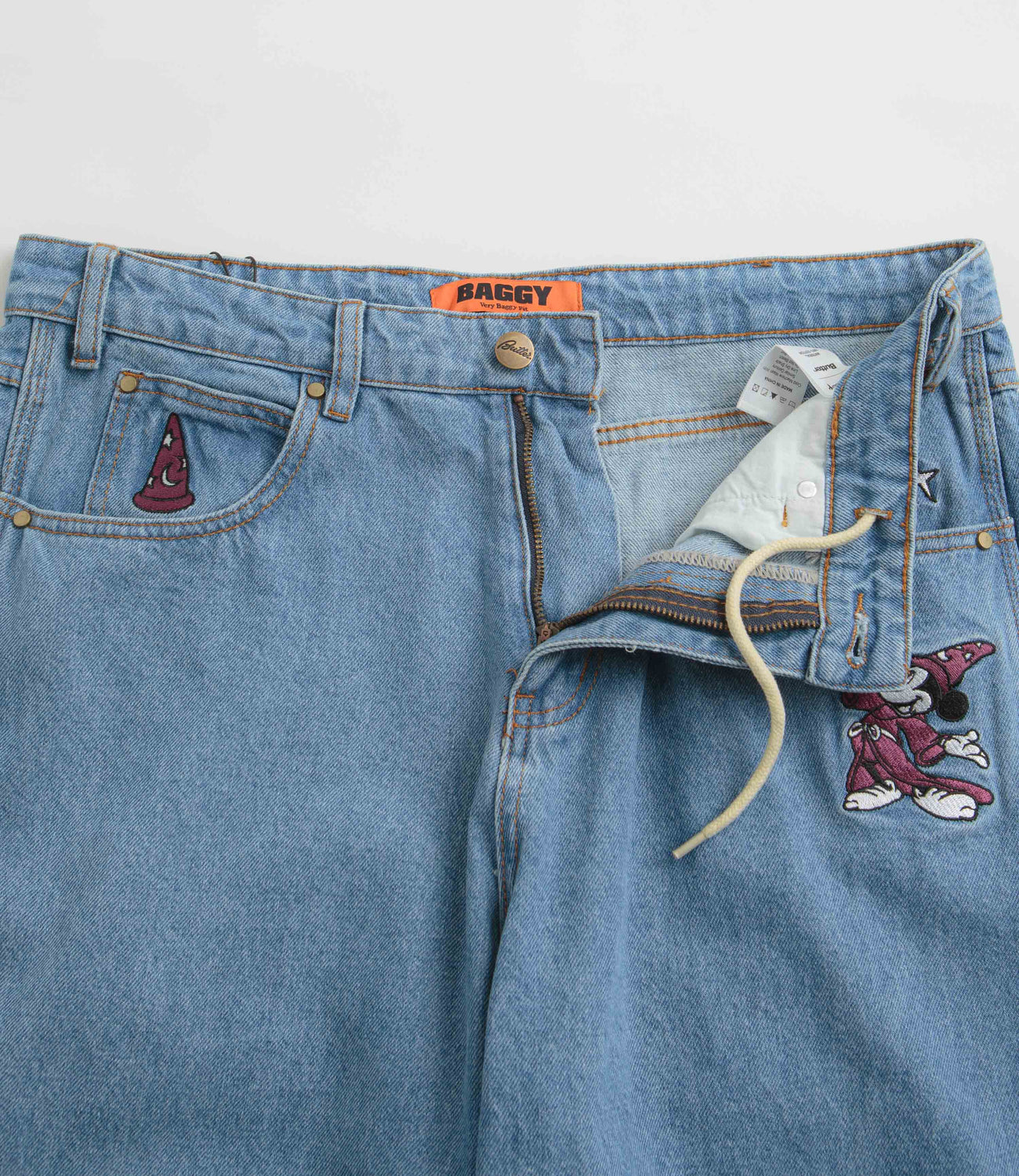 Butter Goods Fantasia Baggy Denim Jeans - Washed Indigo | Flatspot