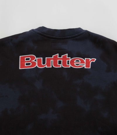 Butter Goods Fantasia Crewneck Sweatshirt - Navy Tie Dye