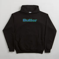 Butter Goods Felt Logo Applique Hoodie in Black thumbnail