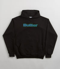 Butter Goods Felt Logo Applique Hoodie in Black