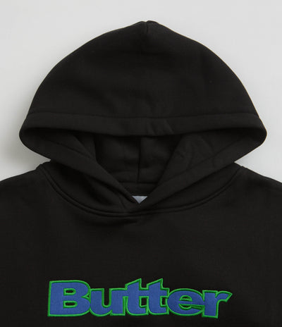 Butter Goods Felt Logo Applique Hoodie - Black