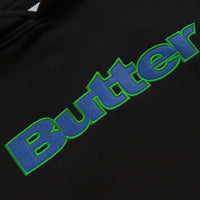 Butter Goods Felt Logo Applique Hoodie in Black thumbnail