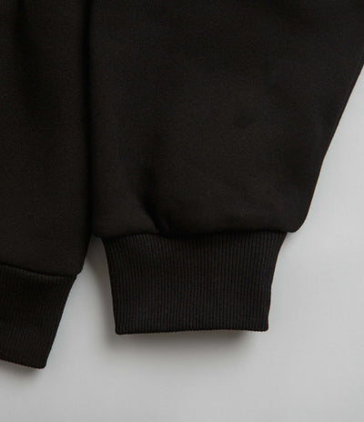 Butter Goods Felt Logo Applique Hoodie in Black