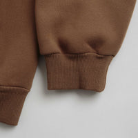 Butter Goods Felt Logo Applique Hoodie in Brown thumbnail