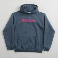 Butter Goods Felt Logo Applique Hoodie in Denim thumbnail