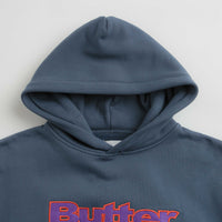 Butter Goods Felt Logo Applique Hoodie in Denim thumbnail
