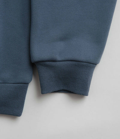 Butter Goods Felt Logo Applique Hoodie in Denim