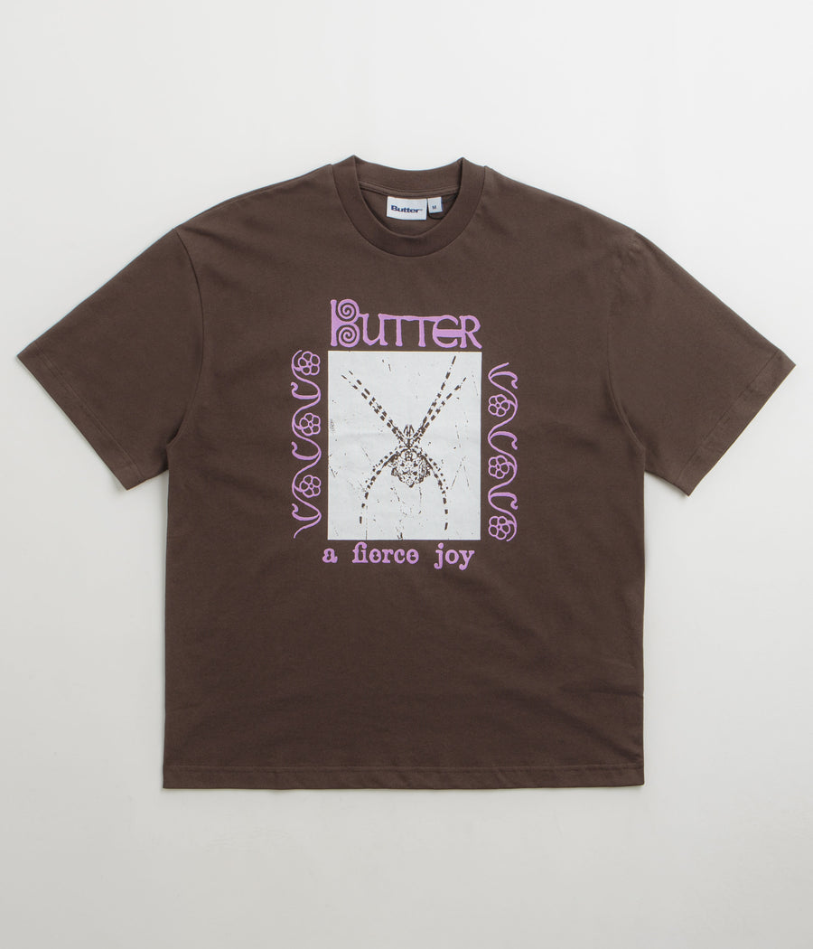 Butter Goods Fierce Joy T-Shirt in Chocolate