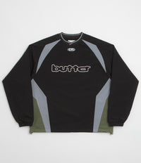 Butter Goods Finta Warmup Pullover Jacket in Black