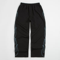Butter Goods Flame Fleece Pants in Black thumbnail