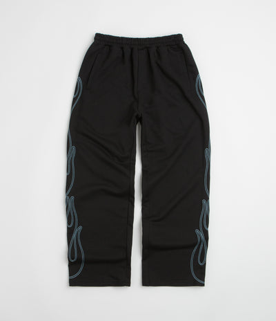 Butter Goods Flame Fleece Pants in Black