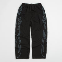 Butter Goods Flame Fleece Pants in Black thumbnail