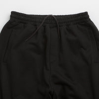 Butter Goods Flame Fleece Pants in Black thumbnail