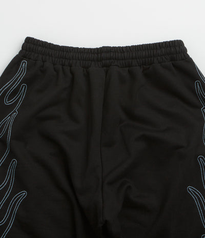 Butter Goods Flame Fleece Pants in Black