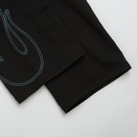 Butter Goods Flame Fleece Pants in Black thumbnail