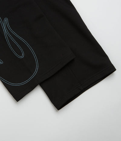 Butter Goods Flame Fleece Pants in Black