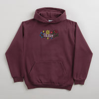 Butter Goods Floral Embroidered Hoodie - Wine thumbnail