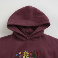 Butter Goods Floral Embroidered hoodie Long - Wine thumbnail