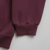 Butter Goods Floral Embroidered hoodie Long - Wine thumbnail