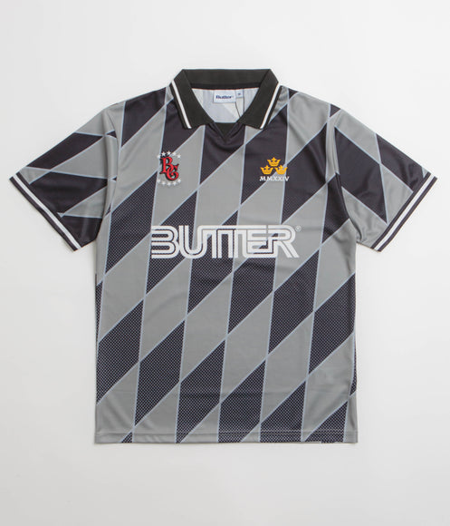 Butter Goods Football Jersey - Grey / Black
