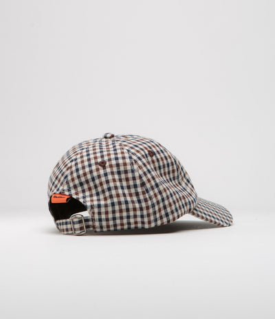 Butter Goods Gingham Cap in Brown and Navy