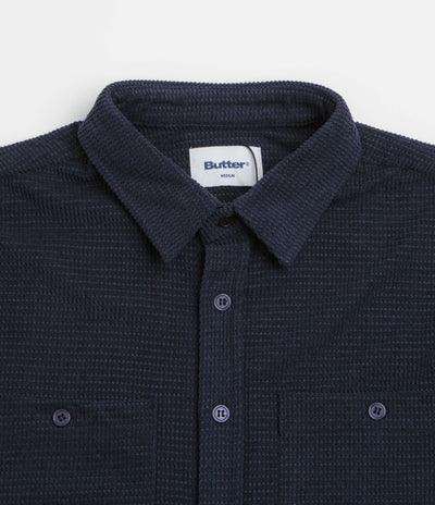 Butter Goods Grid Corduroy Overshirt - Navy