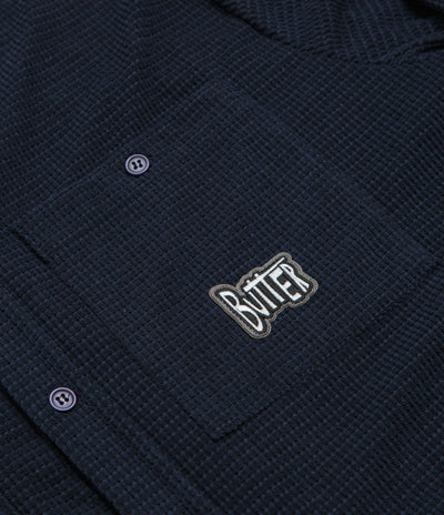 Butter Goods Grid Corduroy Overshirt - Navy
