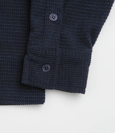 Butter Goods Grid Corduroy Overshirt - Navy