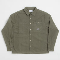Butter Goods Grid Corduroy Overshirt - Olive thumbnail