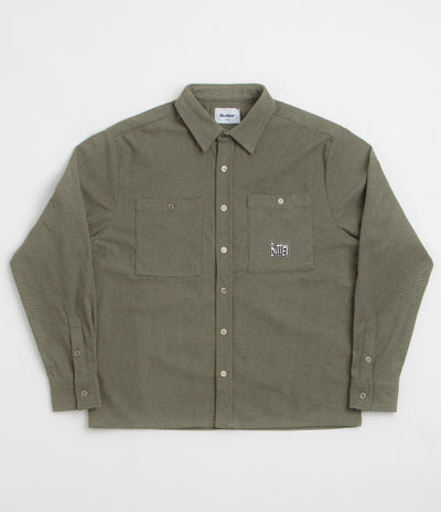 Butter Goods Grid Corduroy Overshirt - Olive