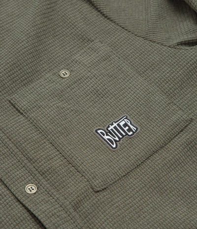 Butter Goods Grid Corduroy Overshirt - Olive