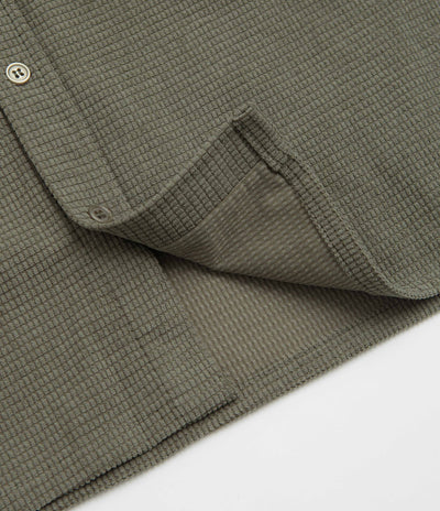 Butter Goods Grid Corduroy Overshirt - Olive