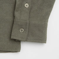 Butter Goods Grid Corduroy Overshirt - Olive thumbnail