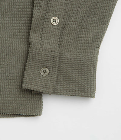 Butter Goods Grid Corduroy Overshirt - Olive
