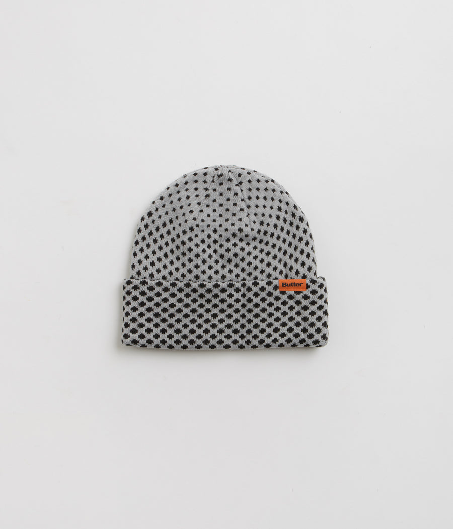 Butter Goods Halftone Cuff Beanie in Grey
