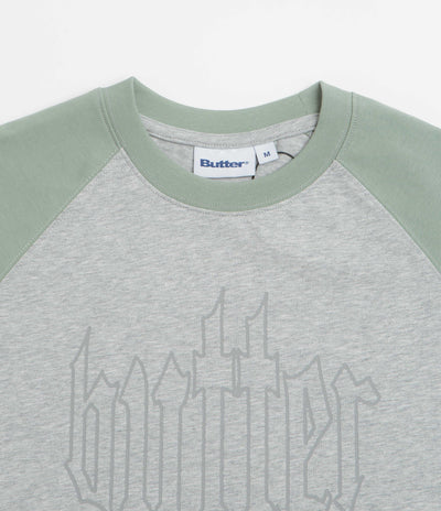Butter Goods Harvest Raglan T-Shirt - Mint / Heather