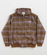 Butter Goods Heavy Plaid Work Jacket in Brick and Dusk