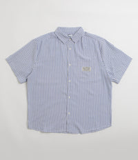 Butter Goods Hickory Short Sleeve Shirt in Blue Stripe