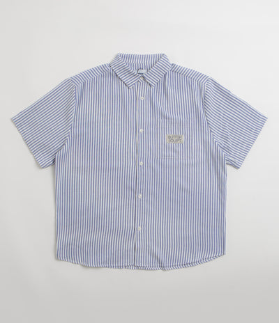 Butter Goods Hickory Short Sleeve Shirt - Blue Stripe