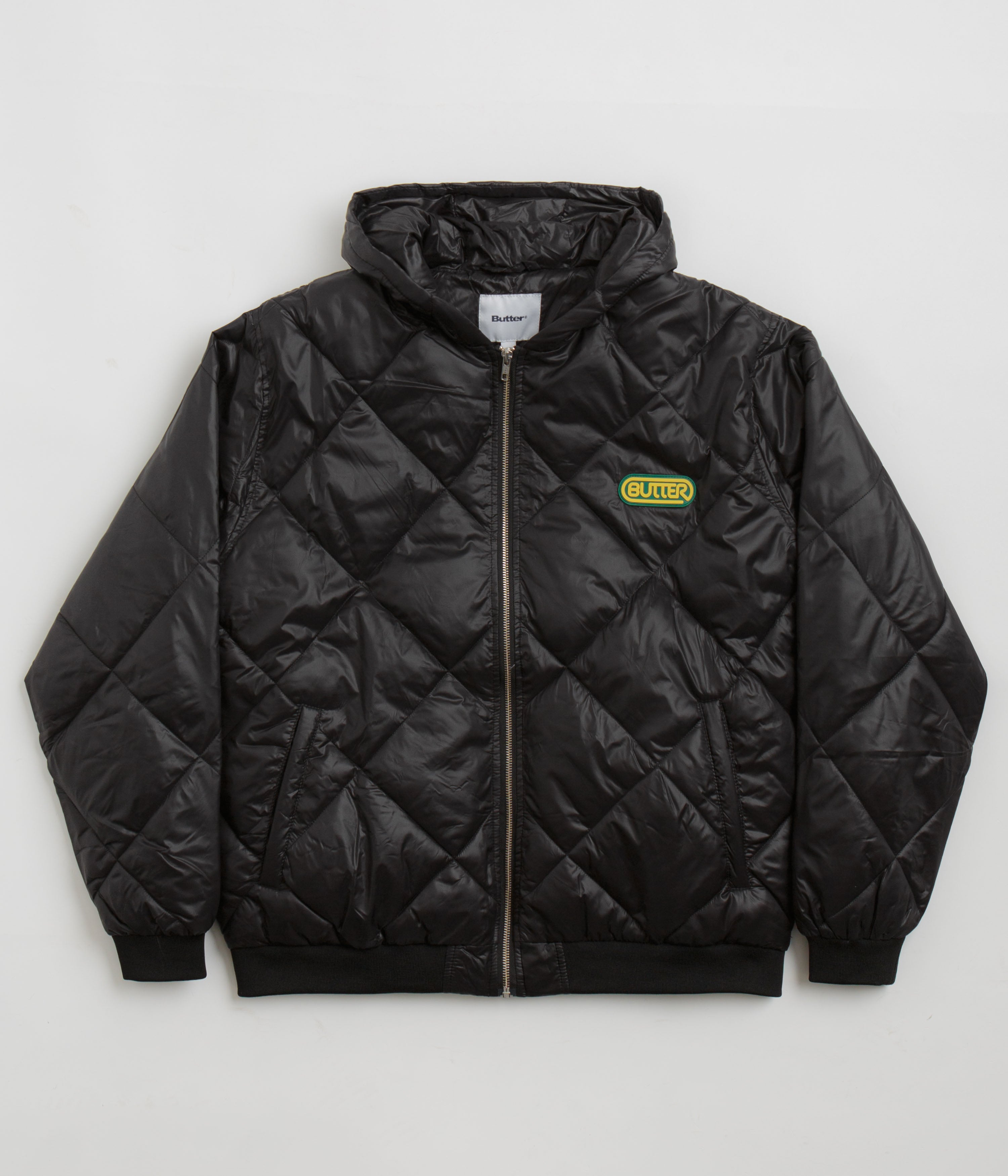 Butter Goods Hooded Work Jacket in Black