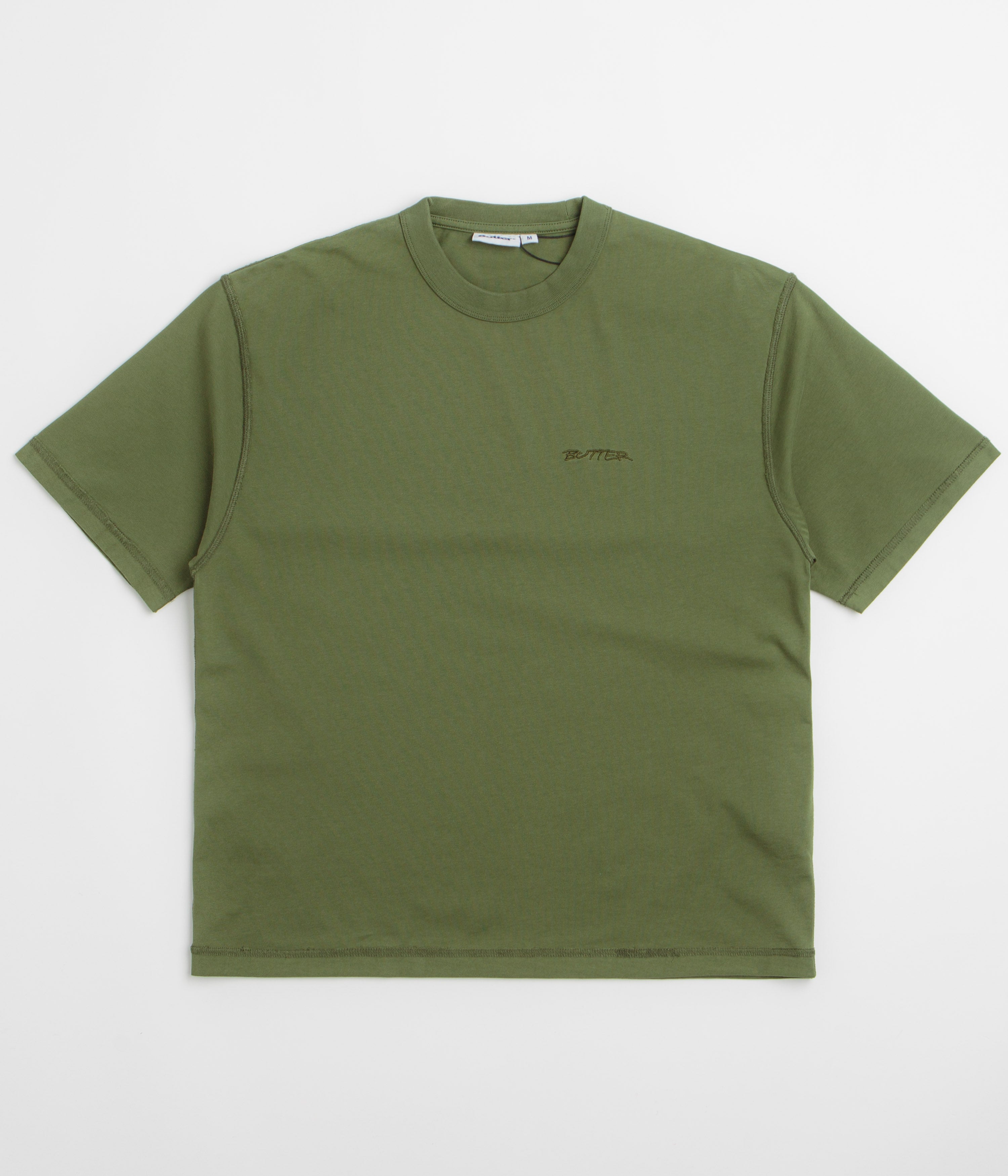 Butter Goods Inside Out T-Shirt - Washed Army