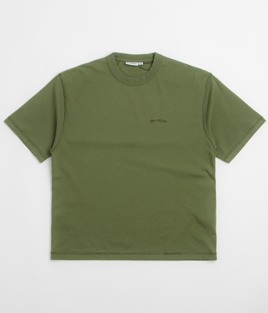 Butter Goods Inside Out T-Shirt - Washed Army