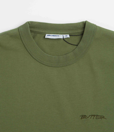 Butter Goods Inside Out T-Shirt - Washed Army