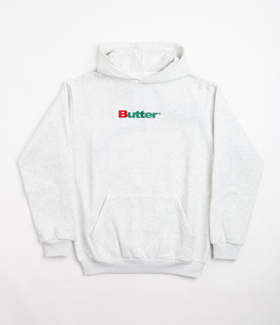 Butter Goods Internationale Embroidered Hoodie - Ash Grey