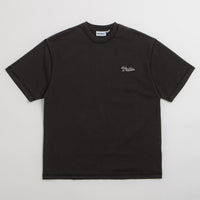Butter Goods Jive Overlock Stitch T-Shirt in Distressed Black thumbnail
